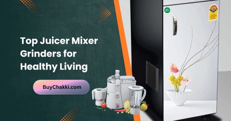 Indian kitchen counter with juicer mixer grinder and fresh fruits.